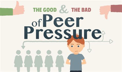 The Good And The Bad Of Peer Pressure Infographic Visualistan