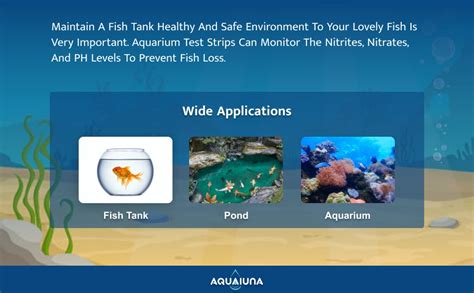 Amazon AQUALUNA Aquarium Test Strips 6 In 1 For Freshwater And