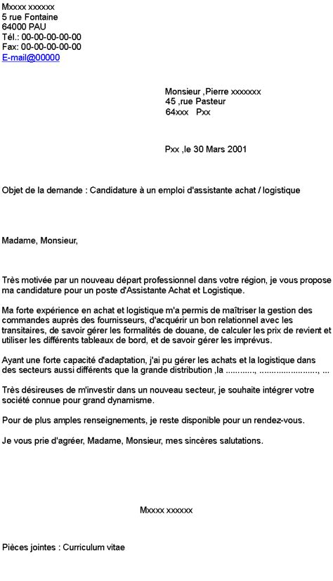 Lettre De Motivation Assistante Laboite Cv Fr