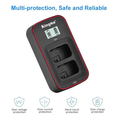 KingMa 2pcs NP FW50 Battery 1080mAh And LCD Dual Charger Kit