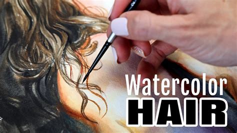 How To Paint Realistic Hair In Watercolour At Leroy Matthews Blog