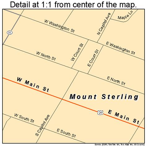 Mount Sterling Illinois Street Map 1751154