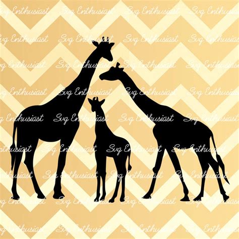 Giraffe Silhouette SVG Giraffe Svg Baby Giraffe Svg Giraffe - Etsy