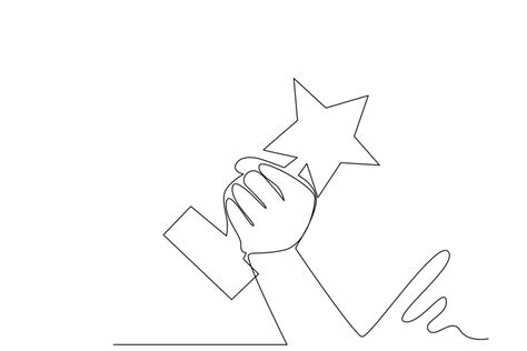 Premium Vector Simple Line Drawing Of Winner One Line Illustration