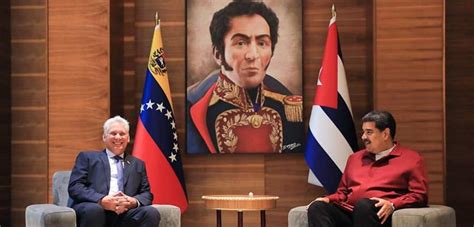 Maduro e Díaz Canel se reúnem para analisar as lutas dos povos da América Latina e do Caribe e