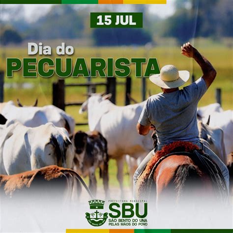 15 de Julho Dia do Pecuarista Prefeitura de São Bento do Una PE