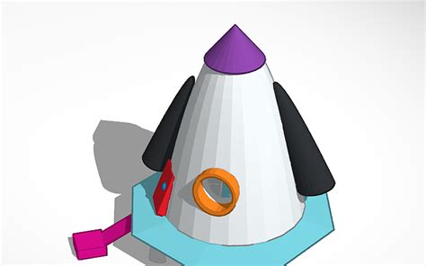 3d Design Cohete Espacial Tinkercad