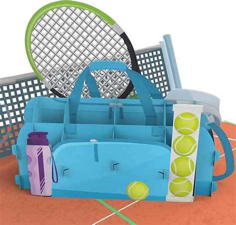 MOKIO Biglietto Auguri Pop Up Tennis Biglietto Regalo 3D Per Un