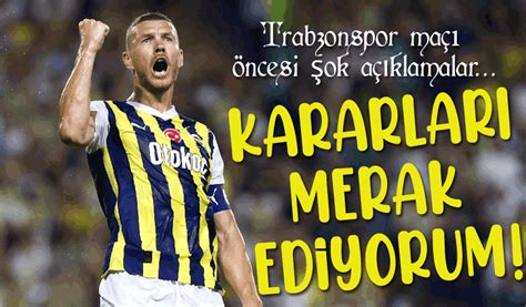 Fenerbah E Den Trabzonspor Ma Ncesi Hakem Tepkisi Y Ld Z Dzeko Dan