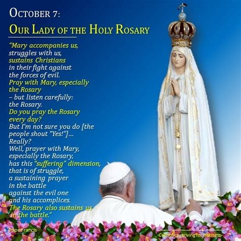 Oct Our Lady Of The Holy Rosary Catholics Striving For Holiness