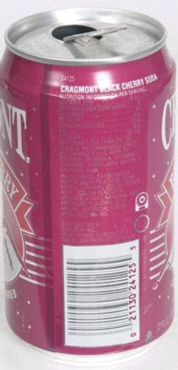 Cragmont Black Cherry Soda 355ml United States