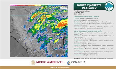 Conagua Clima On Twitter Chubascos Con Vientos De A Km H En