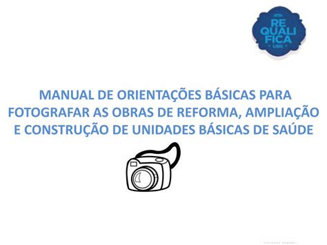 Pdf Manual De Orienta Es B Sicas Para Fotografar As