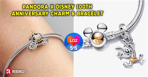 Limited Edition Pandora X Disney Th Anniversary Charm And Bracelet