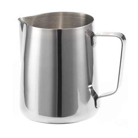 milk steaming jug pitcher ml stainless steel  spout espresso