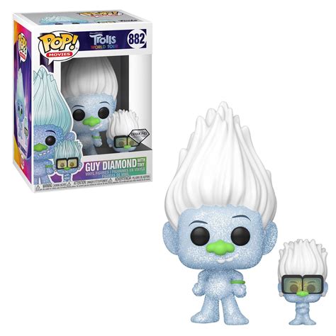 Funko Dreamworks Trolls World Tour Pop Movies Guy Diamond With Tiny