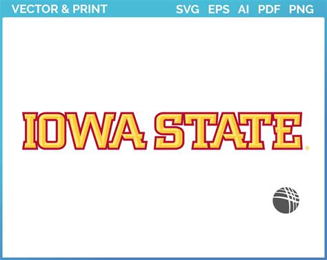 Iowa State Cyclones Wordmark Logo 207 College Sports Vector Svg