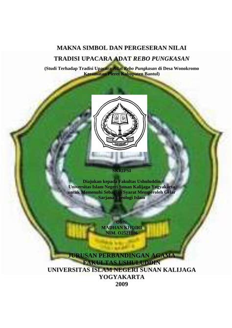 PDF TRADISI UPACARA ADAT RABO PUNGKASANdigilib Uin Suka Ac Id 3907 1