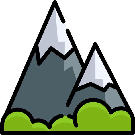 Mountain Special Lineal Color Icon