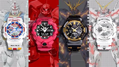 Casio Celebrates 40 Years Of Gundam With G Shock Collection