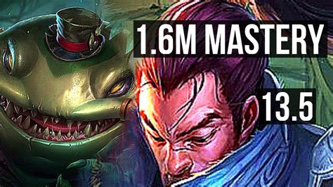 Tahm Vs Yasuo Top 7 1 8 1500 Games 1 6m Mastery Kr Master 13