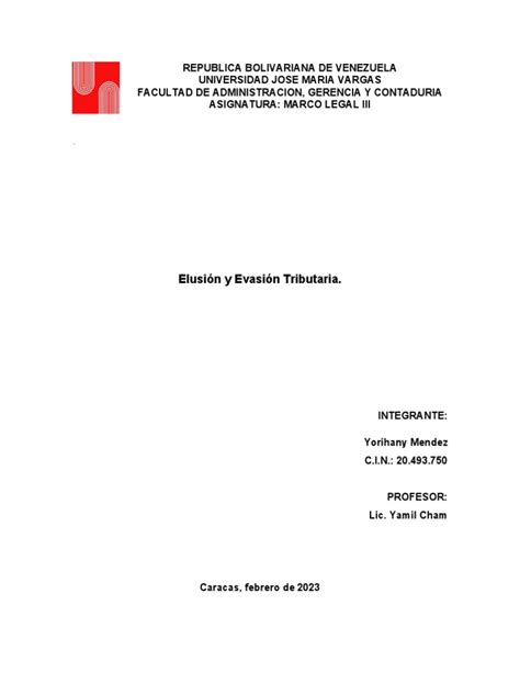 Evasion y Elusion Tributario YM | PDF