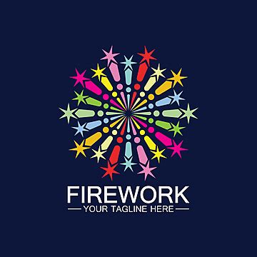 Templat Design Vector Hd Images Firework Logo Design Vector Template