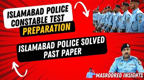 Islamabad Police Test Preparation 2024 Islamabd Police Past Papers