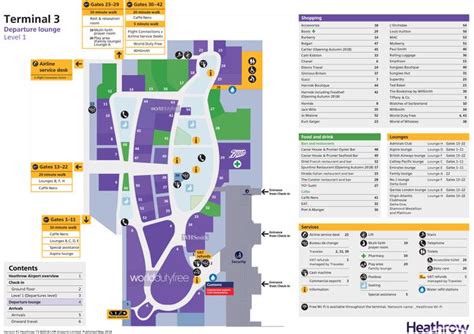 Heathrow Airportlhr Terminal Maps Shops Restaurants Food Court 2025