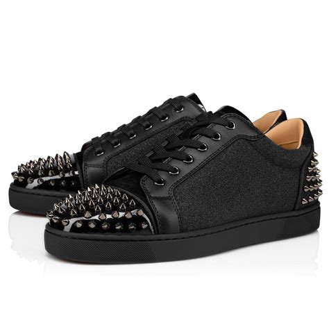 Christian Louboutin Low Tops Seavaste 2 Flat Blacksilver Mens — Rob Fuggetta