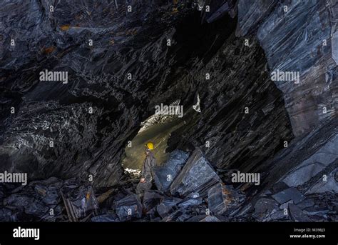 The World Famous Cwmorthin Slate Mine Stock Photo Alamy