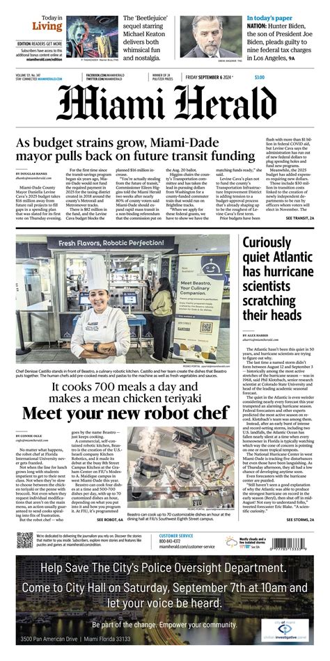 The Miami Herald Front Page
