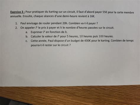 Bonjour Je N Arrive Pas Cet Exercice De Math Matiques Je Suis En