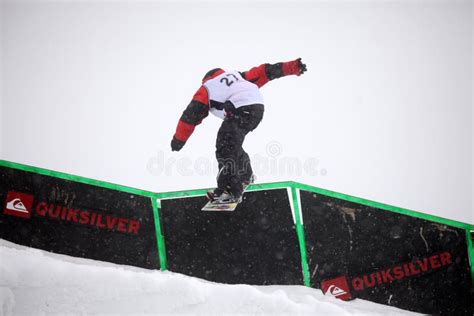 VANCOUVER - MARCH 28: Quiksilver Snowboarding Comp Editorial Image - Image of sebastien, canada ...