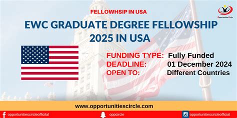 Ewc Graduate Degree Fellowship 2025 In Usa Fully Funded