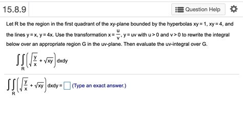 Solved Let R Be The Region In The First Quadrant Of The Chegg