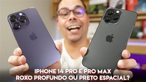 Iphone Pro E Pro Max Roxo Profundo Ou Preto Espacial Qual Iphone