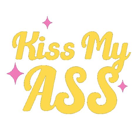 Kiss My Ass Peach Sticker For Ios Android Giphy