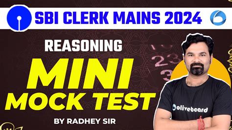 Sbi Clerk Mains Reasoning Mini Mock Test For Sbi Clerk Mains