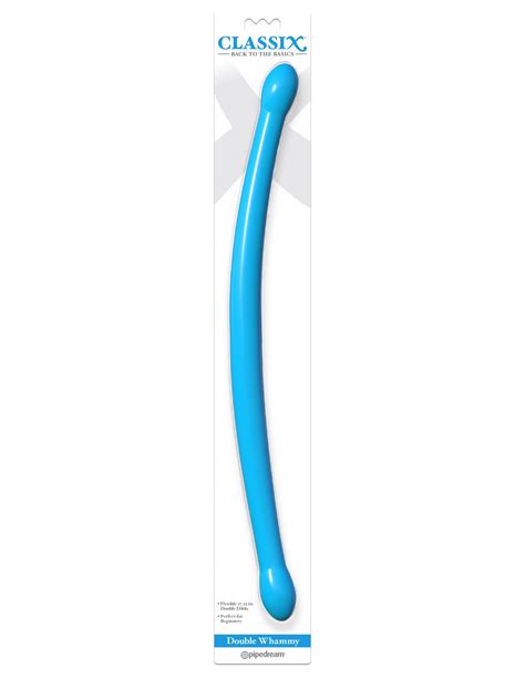 Classix Double Whammy Blue Dual Dildo MQ Adult Store