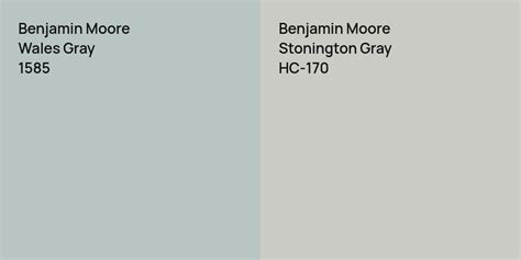 Benjamin Moore Wales Gray Vs Benjamin Moore Stonington Gray Comparison