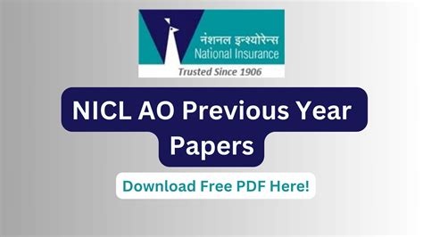 Nicl Ao Previous Year Papers Download Prelims And Mains Paper