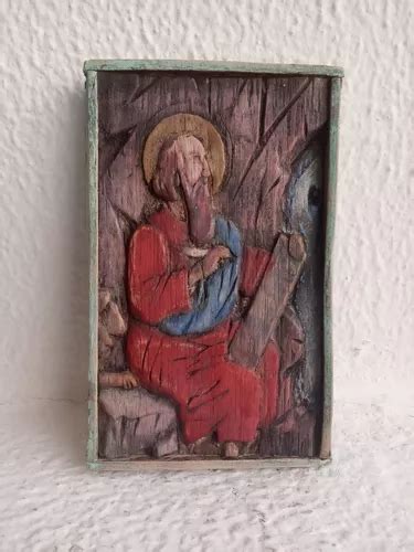 Retablo Tallado En Madera Policromada Mercadolibre