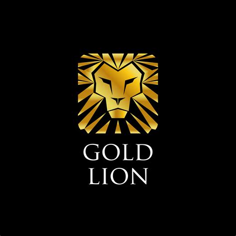 Golden Lion Logo 660390 Vector Art At Vecteezy