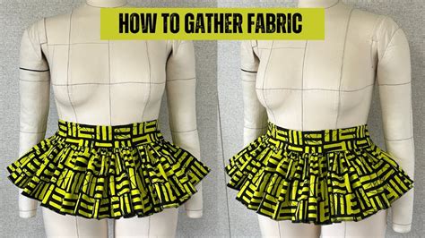 3 Ways On How To Gather Fabric Sewing For Beginners Youtube