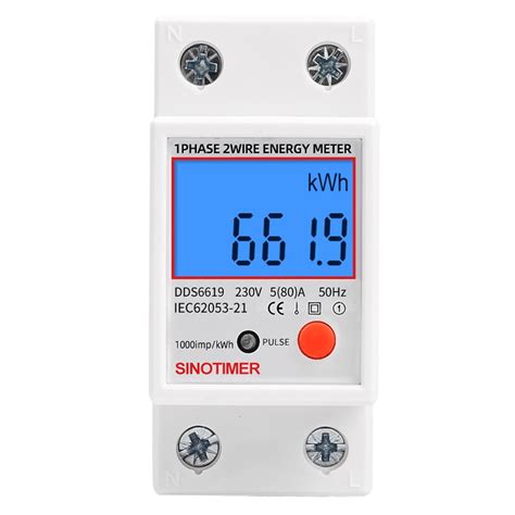 Medidor De Energía Eléctrica Digital Metro monofásico de la energía del