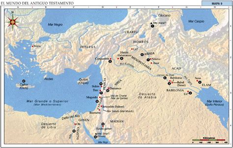 Mapas Bíblicos El Mundo del Antiguo Testamento Bíblico Abraão Mapa