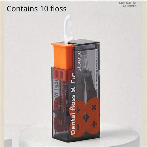 Caixa Portátil de Fio Dental Caixa de Armazenamento Automático de Fio