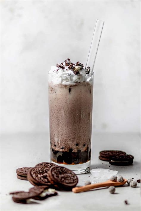 Oreo Bubble Milk Tea Cookies And Cream Boba