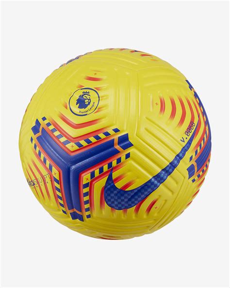 Premier League Hi-Vis Nike Flight Ball - Yellow / Laser Crimson ...